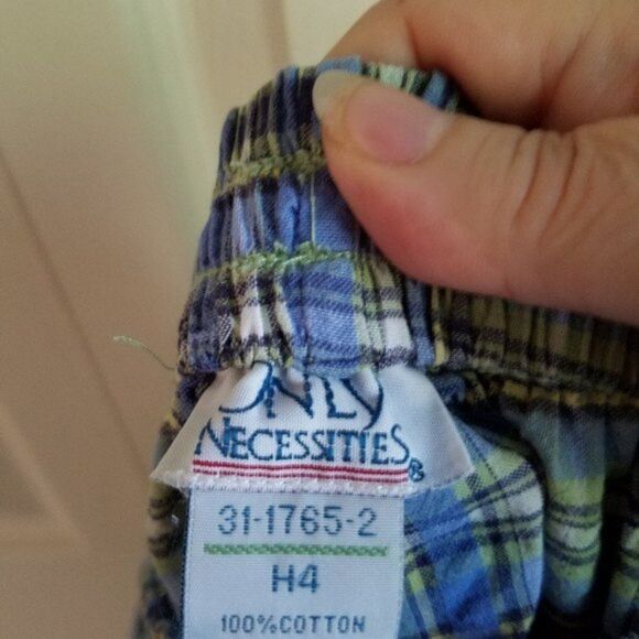 ♻️Green, Blue and Yellow Checked Capri Pants Size L - Picture 7 of 8